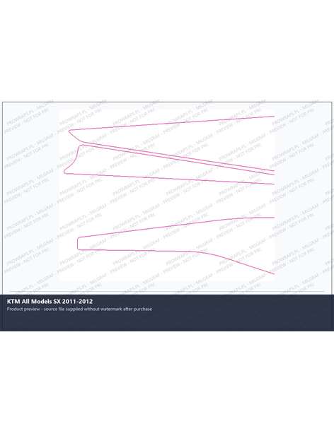 PPF Template - KTM All Models SX 2011-2012