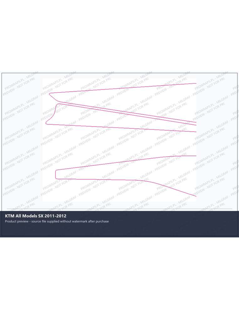 PPF Template - KTM All Models SX 2011-2012