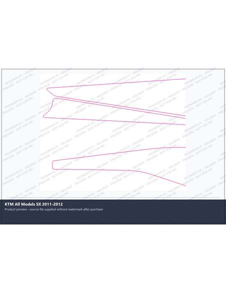 PPF Template - KTM All Models SX 2011-2012