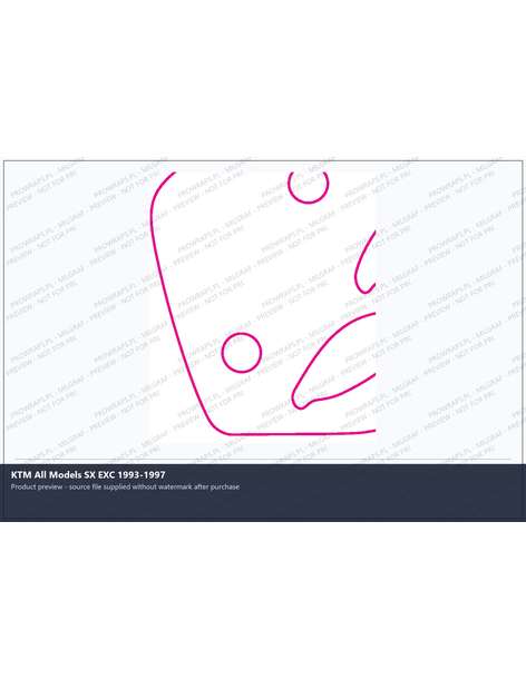 PPF Template - KTM All Models SX EXC 1993-1997