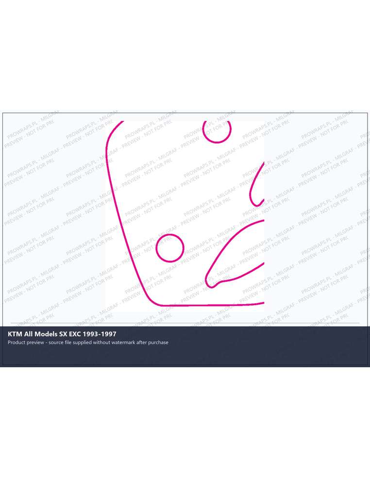 PPF Template - KTM All Models SX EXC 1993-1997