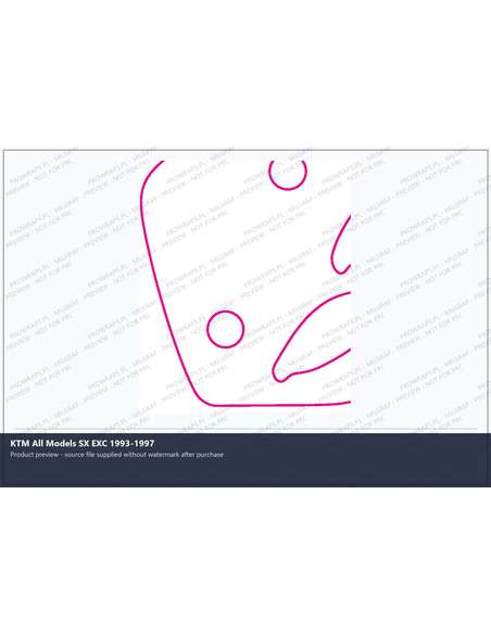 PPF Template - KTM All Models SX EXC 1993-1997