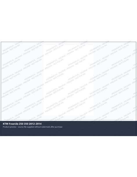 PPF Template - KTM Freeride 250 350 2012-2014