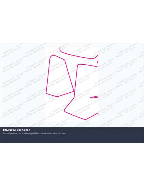 PPF Template - KTM SX 65 2002-2008
