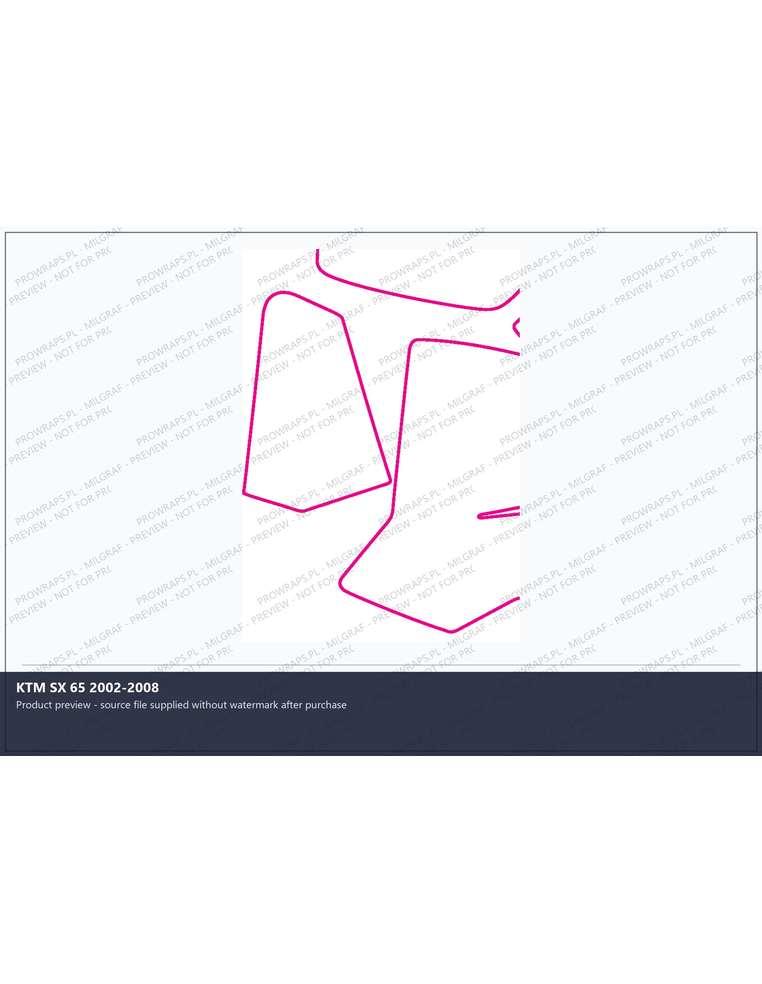 PPF Template - KTM SX 65 2002-2008