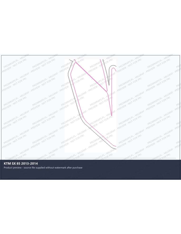 PPF Template - KTM SX 85 2013-2014