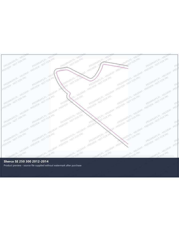 PPF Template - Sherco SE 250 300 2012-2014