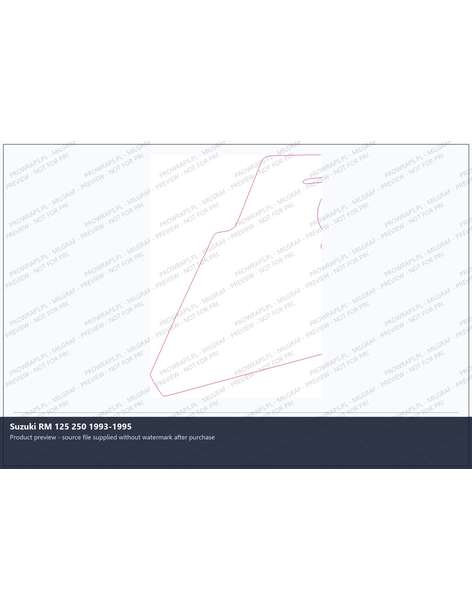 PPF Template - Suzuki RM 125 250 1993-1995