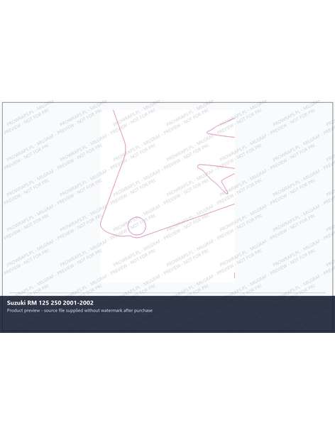 PPF Template - Suzuki RM 125 250 2001-2002