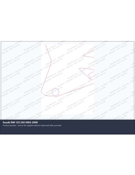 PPF Template - Suzuki RM 125 250 2003-2008