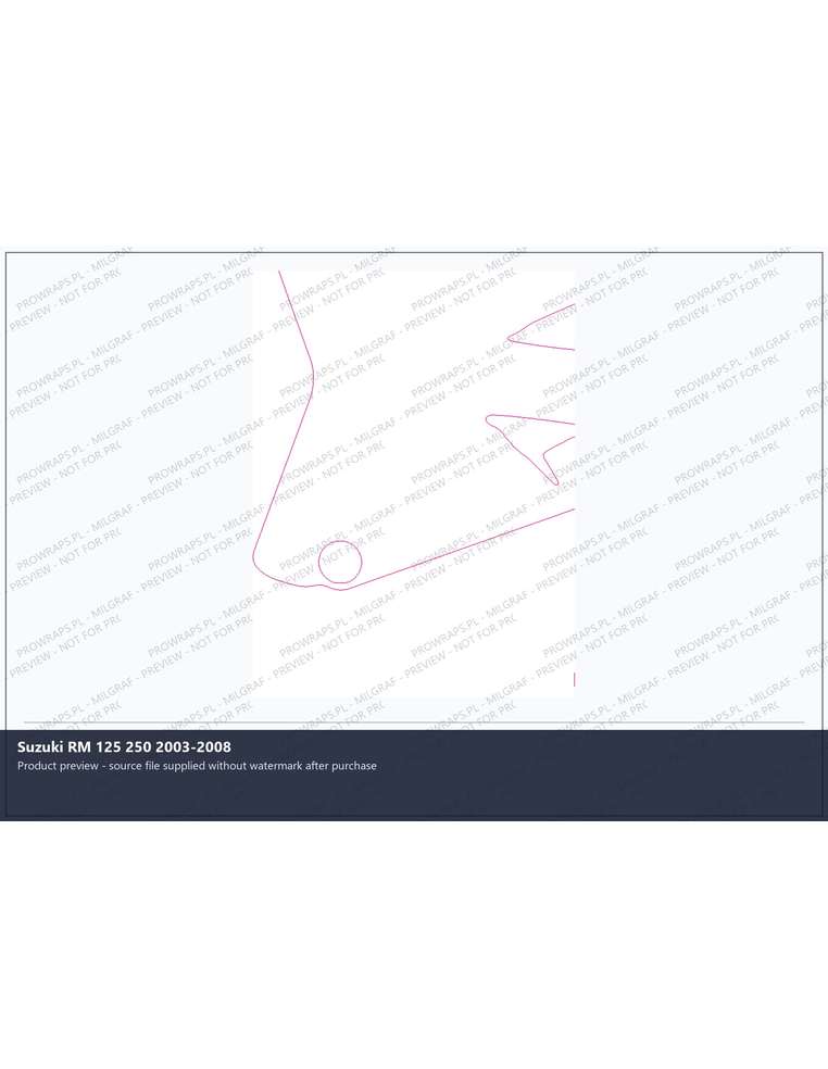 PPF Template - Suzuki RM 125 250 2003-2008