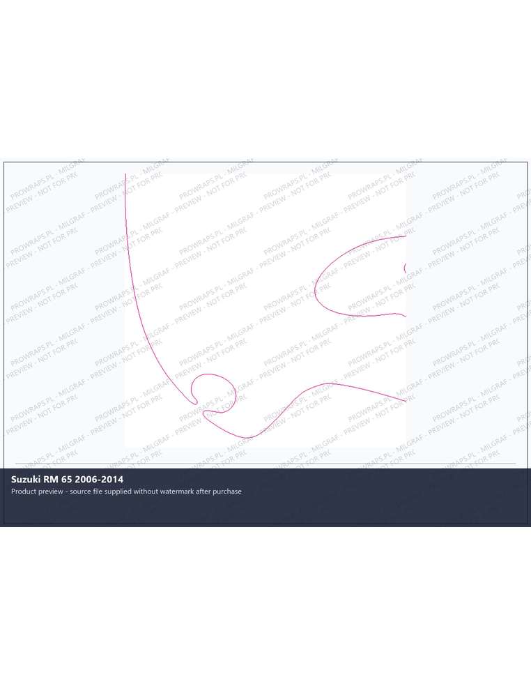 PPF Template - Suzuki RM 65 2006-2014