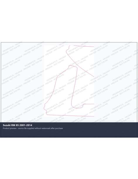 PPF Template - Suzuki RM 85 2001-2014
