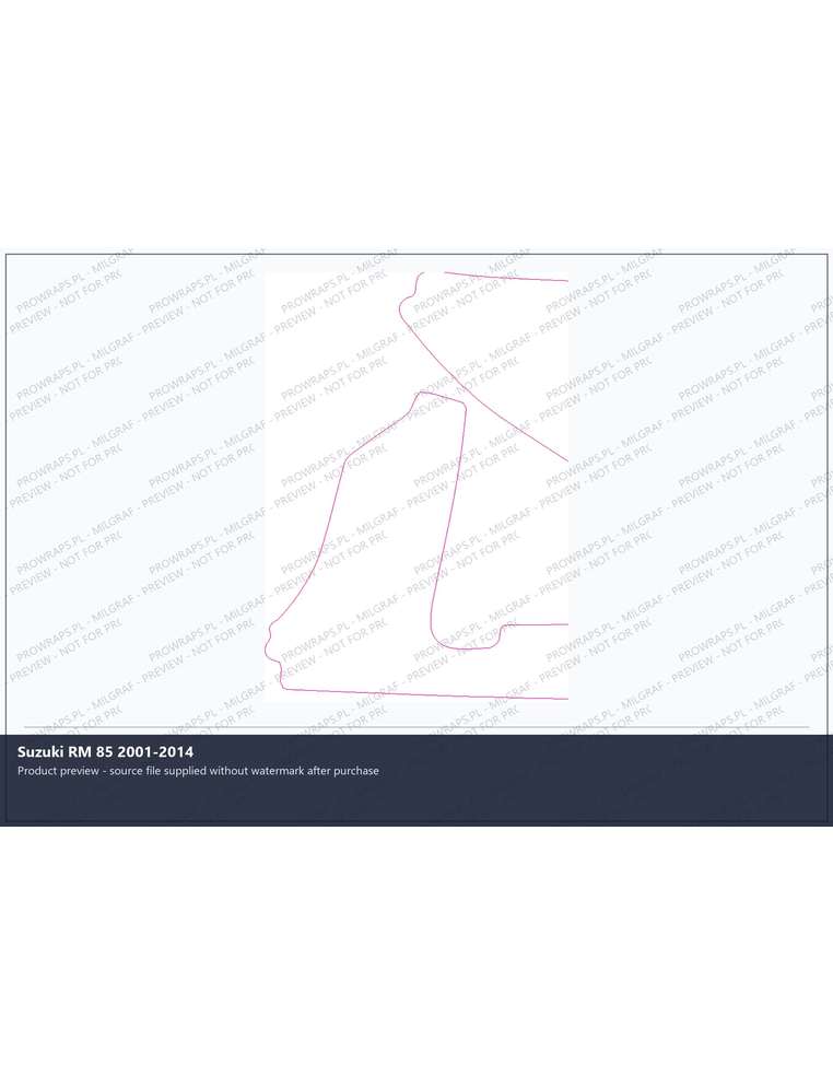 PPF Template - Suzuki RM 85 2001-2014