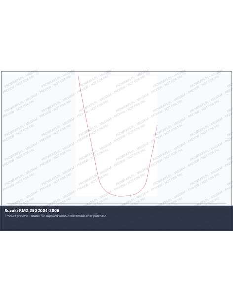 PPF Template - Suzuki RMZ 250 2004-2006