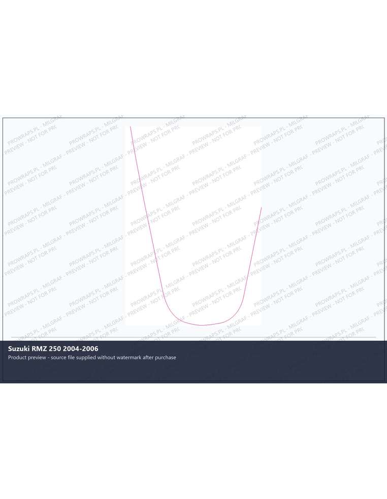 PPF Template - Suzuki RMZ 250 2004-2006