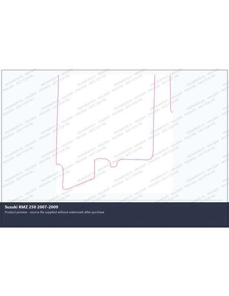 PPF Template - Suzuki RMZ 250 2007-2009