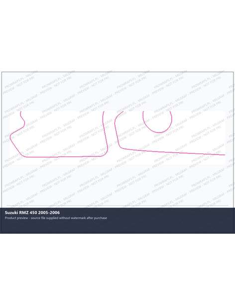 PPF Template - Suzuki RMZ 450 2005-2006
