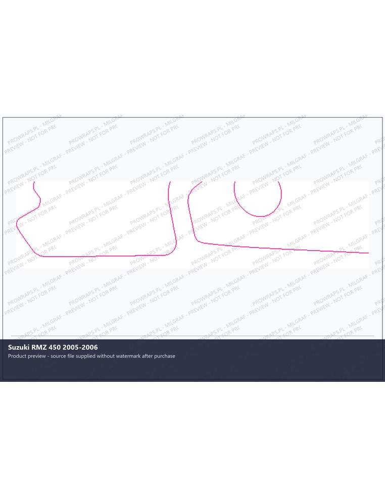 PPF Template - Suzuki RMZ 450 2005-2006
