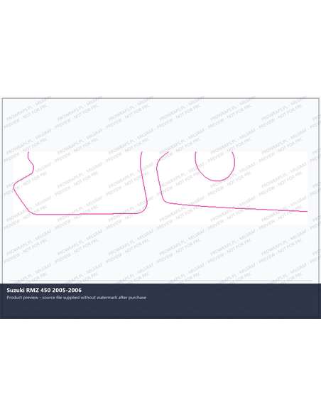 PPF Template - Suzuki RMZ 450 2005-2006