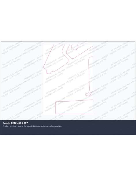 PPF Template - Suzuki RMZ 450 2007