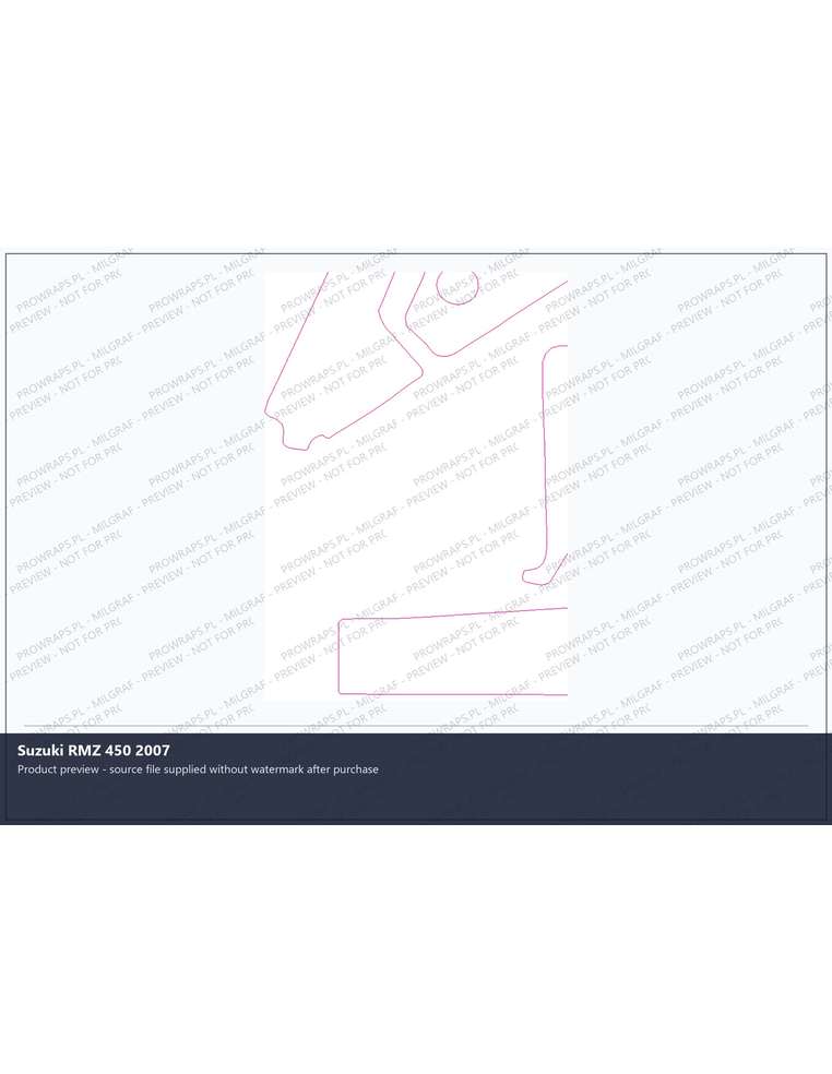 PPF Template - Suzuki RMZ 450 2007