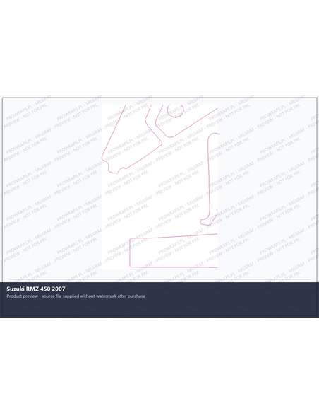 PPF Template - Suzuki RMZ 450 2007