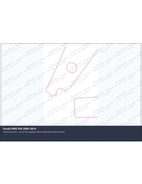 PPF Template - Suzuki RMZ 450 2008-2014