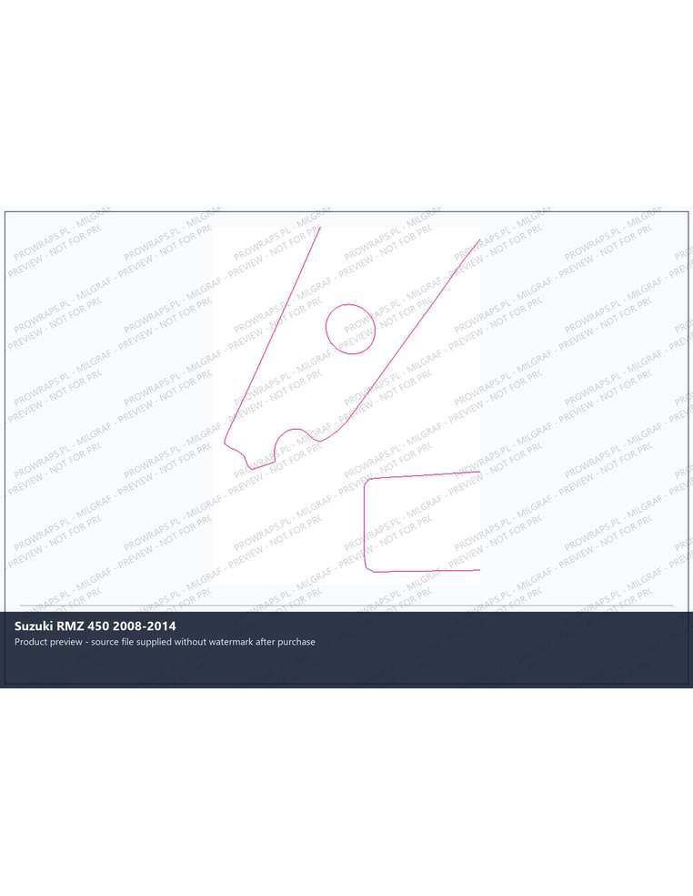 PPF Template - Suzuki RMZ 450 2008-2014