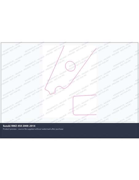PPF Template - Suzuki RMZ 450 2008-2014