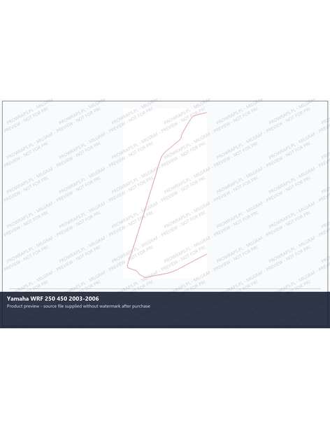 PPF Template - Yamaha WRF 250 450 2003-2006