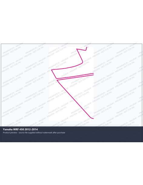 PPF Template - Yamaha WRF 450 2012-2014