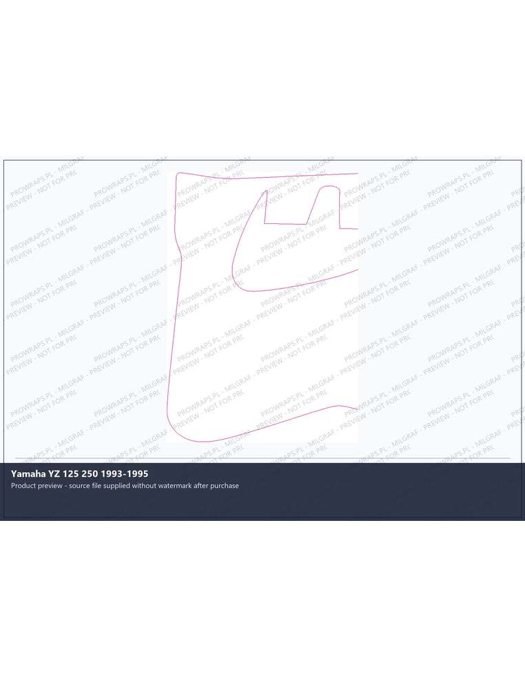 PPF Template - Yamaha YZ 125 250 1993-1995
