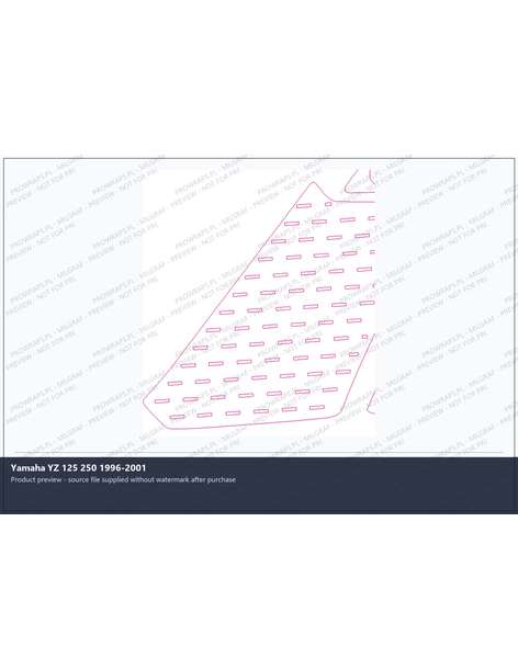 PPF Template - Yamaha YZ 125 250 1996-2001