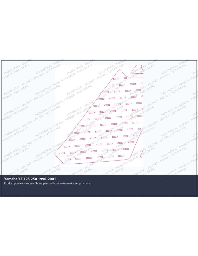 PPF Template - Yamaha YZ 125 250 1996-2001