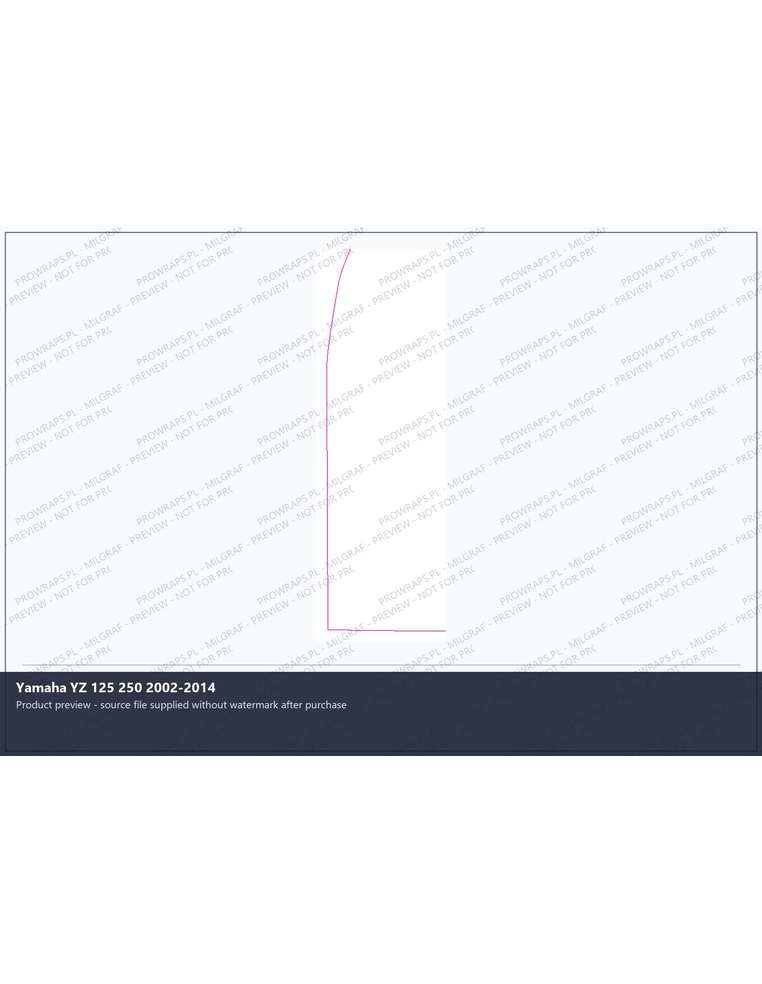 PPF Template - Yamaha YZ 125 250 2002-2014
