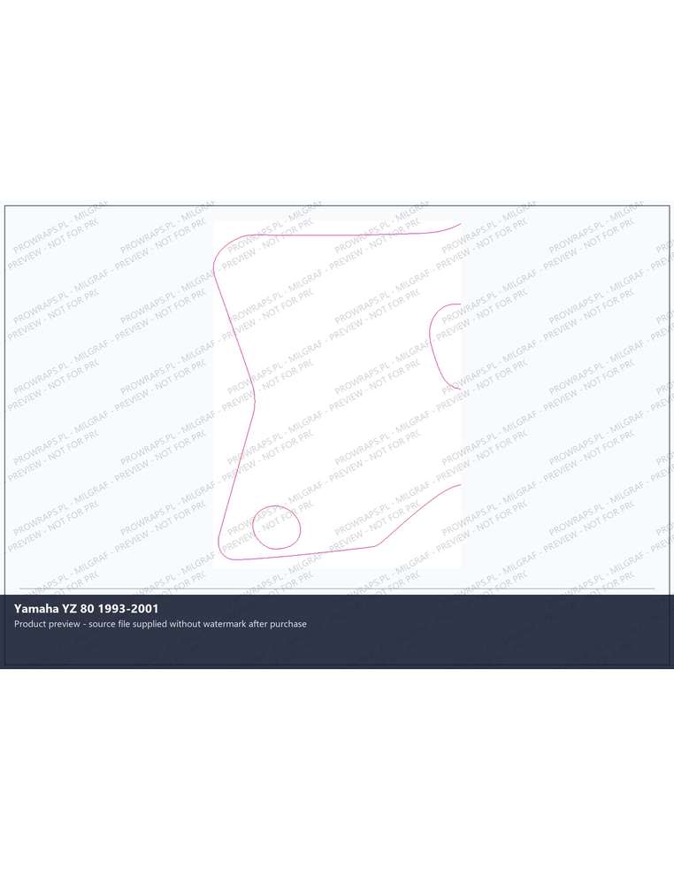 PPF Template - Yamaha YZ 80 1993-2001