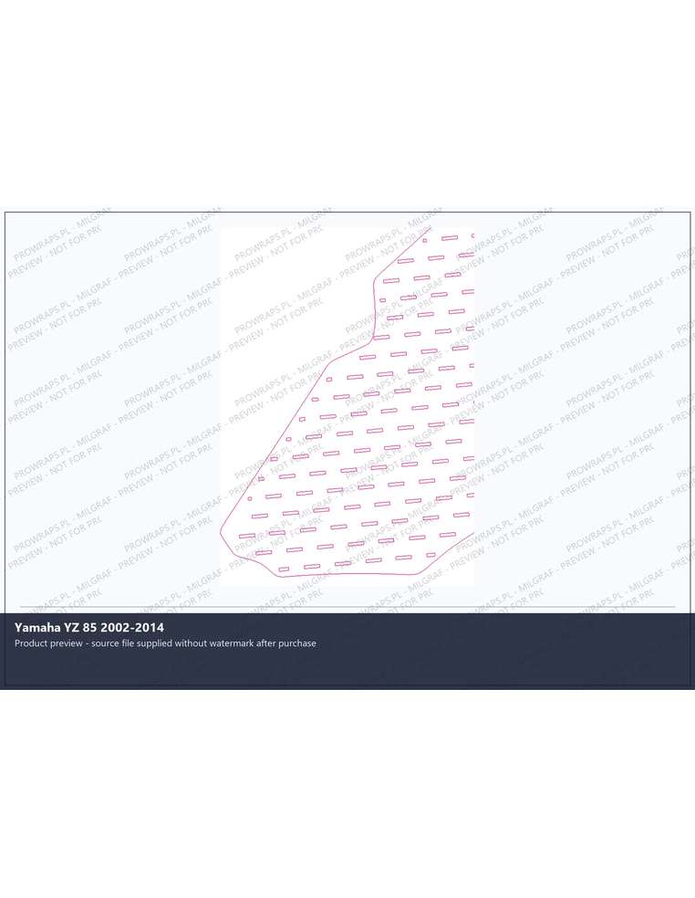 PPF Template - Yamaha YZ 85 2002-2014