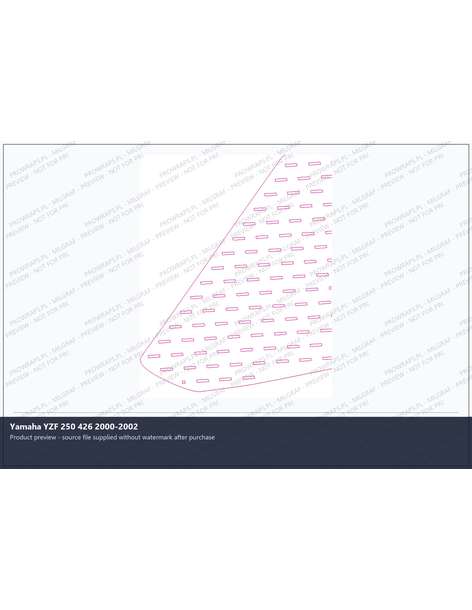 PPF Template - Yamaha YZF 250 426 2000-2002
