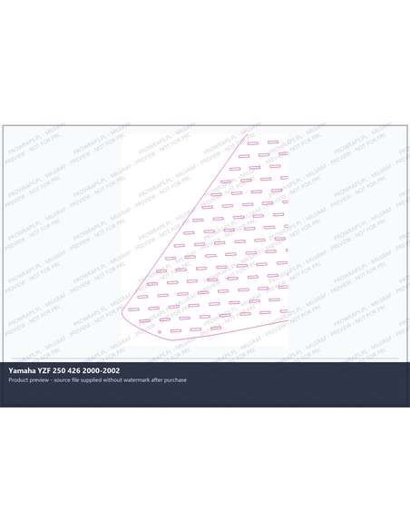PPF Template - Yamaha YZF 250 426 2000-2002