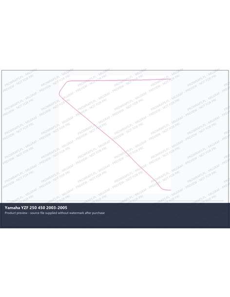 PPF Template - Yamaha YZF 250 450 2003-2005