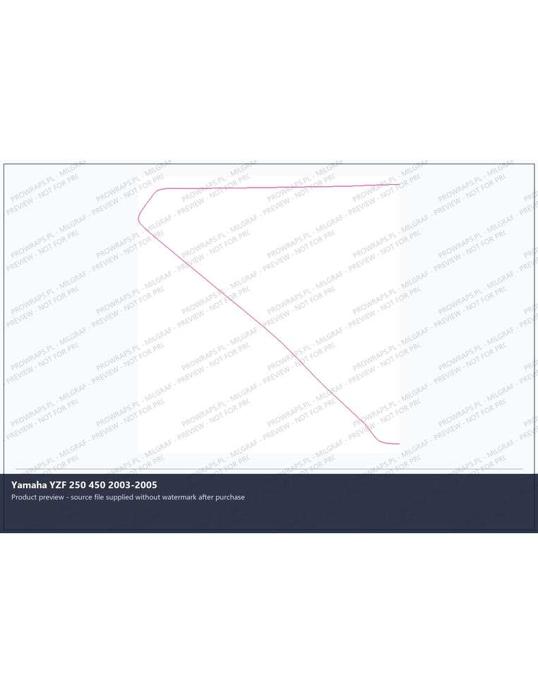 PPF Template - Yamaha YZF 250 450 2003-2005