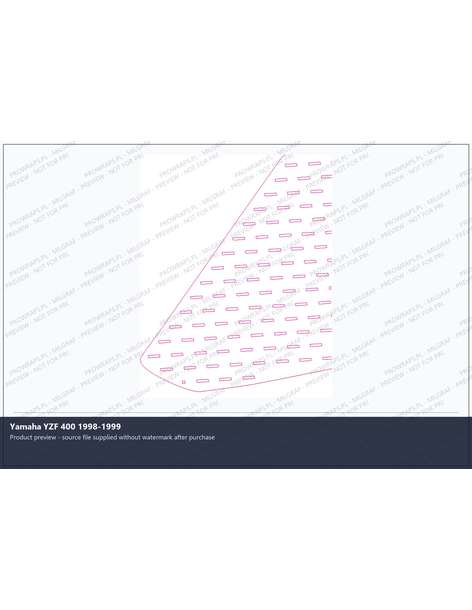 PPF Template - Yamaha YZF 400 1998-1999