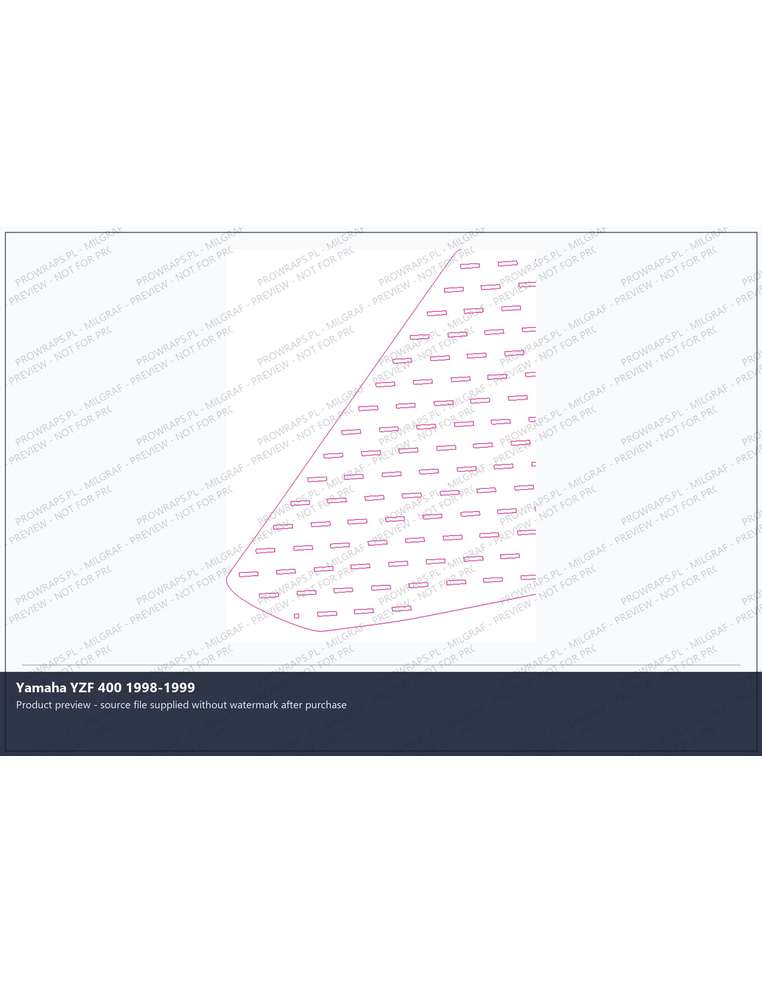 PPF Template - Yamaha YZF 400 1998-1999