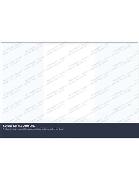 PPF Template - Yamaha YZF 450 2010-2013