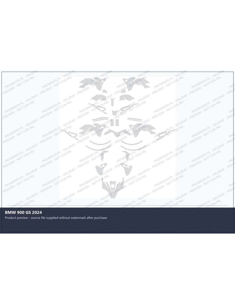 PPF Template - BMW 900 GS 2024