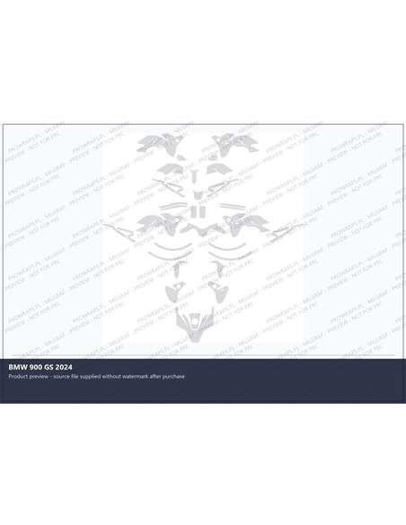 PPF Template - BMW 900 GS 2024