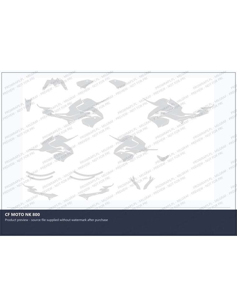 PPF Template - CF MOTO NK 800