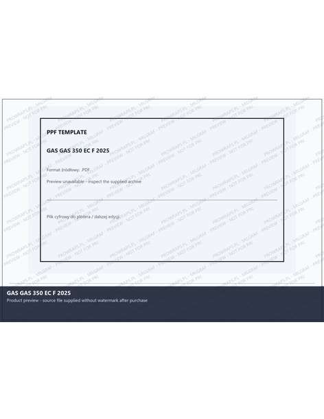 PPF Template - GAS GAS 350 EC F 2025
