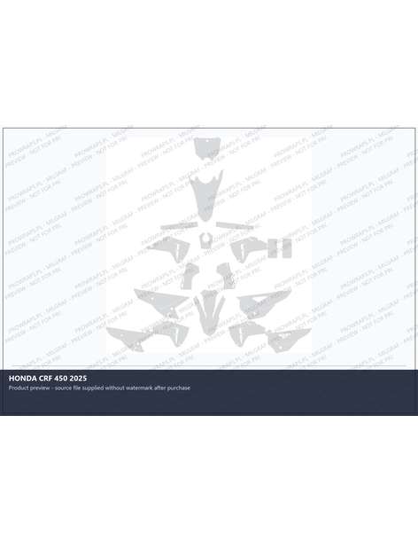 PPF Template - HONDA CRF 450 2025